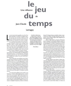 Le jeu du temps - Jean-Claude Lemagny (Supplement)