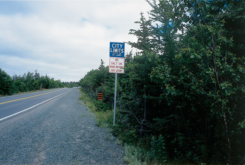 Marlene Creates, Elements of the series Entering and Leaving St. John's, Newfoundland, 1995.© Marlene Creates