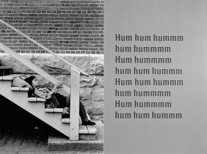Ken Lum, Hum hum hummm, 1994, laminated chromogenic print, lacquer, aluminum, enamel, Sintra, 182.9 x 243.8 cm, Vancouver Art Gallery. Photo: Isaac Applebaum, courtesy Andrea Rosen Gallery, New York. © Ken Lum