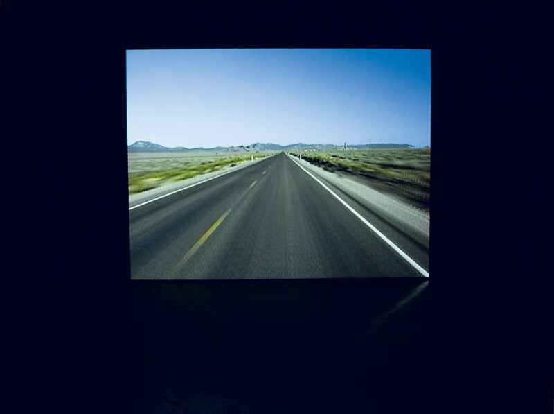 Stan Denniston, from as far away as hope, 2003, two stills and installation view from a colour video. © Stan Denniston
