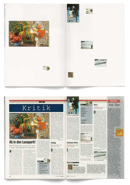 Images : Hans-Peter Feldmann, profil without words (détail), 2000, an issue without text of the weekly magazine profil, dated February 7, 2000. © Hans-Peter Feldmann