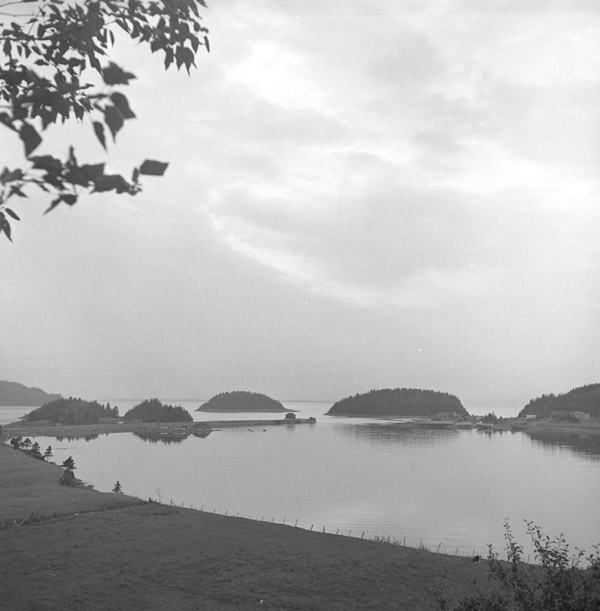 Lida Moser, Vue des îles du Bic, 1950. BAnQ (P728S1D1P1615)