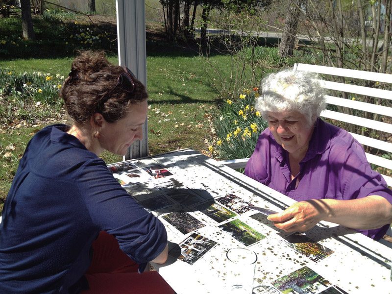 Catherine Bodmer, Les paradis de Granby, 2014-2015, rencontre entre la jardinière Lise Deslauriers et l’artiste