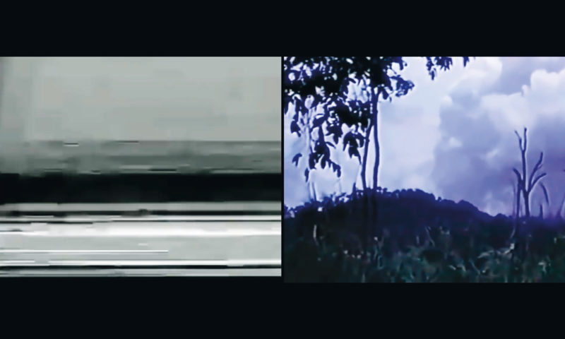 Emmanuelle Léonard, Le huitième jour 1967-2017, 2017, images extraites de l’installation vidéo monobande / excerpts from the single-channel video installation son / sound, 16 m.