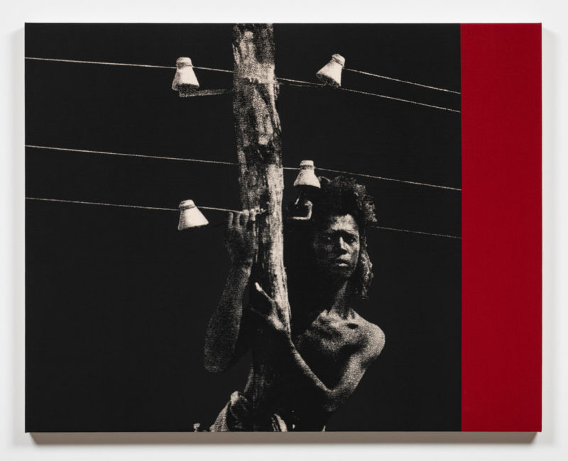 Dawit L. Petros, Between departures, returns and excesses of image, Part V, 2021, sérigraphie sur toile / serigraph on canvas, 89 × 112 cm